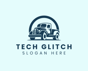 Retro Truck Garage logo design