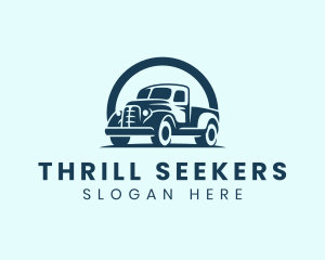 Retro Truck Garage logo design