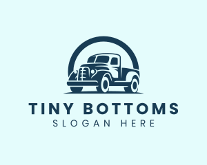 Retro Truck Garage logo design