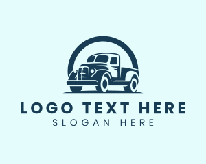 Travel - Retro Truck Garage logo design