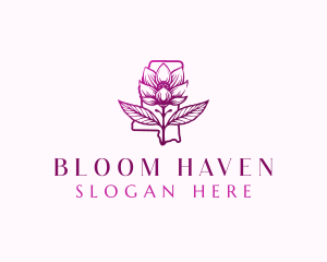 Mississippi Magnolia Bloom logo design