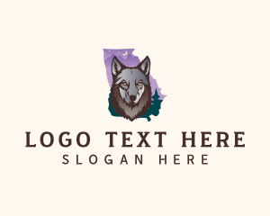 Timber Wolf - Georgia Wild Wolf logo design