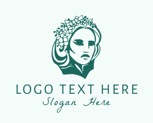 Vlogger - Floral Royal Queen logo design