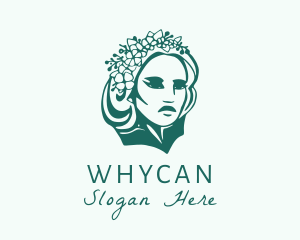 Woman - Floral Royal Queen logo design