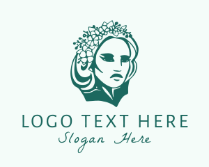 Vlog - Floral Royal Queen logo design