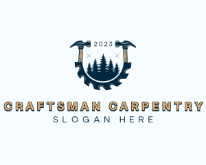 Carpenter - Carpenter Hammer Tools logo design