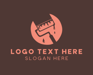Paint - Paint Roller Painting logo design