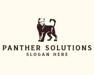 Panther - Fierce Panther Animal logo design