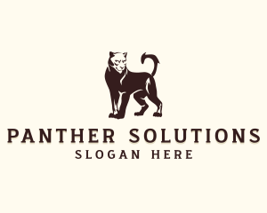 Fierce Panther Animal logo design