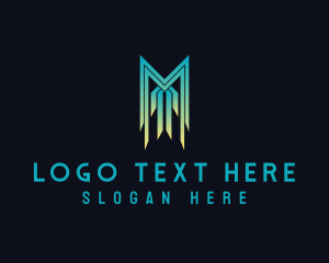 Digital Gaming Tech Letter M  Logo