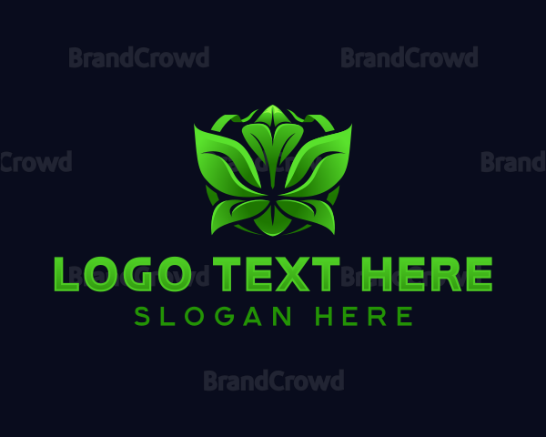 Organic Eco Leaf Logo