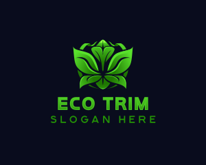 Organic Eco Leaf logo design