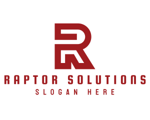 Industrial Tech Letter R logo design