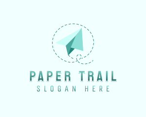 Aviation Paper Plane logo design