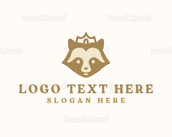 Royal Crown Raccoon Logo