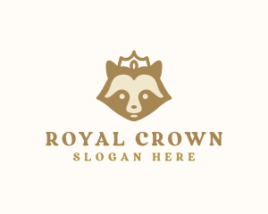 Royal Crown Raccoon logo design