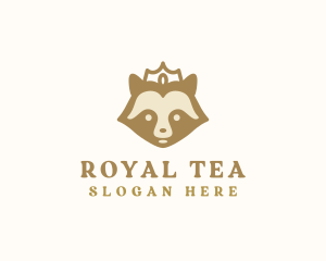 Royal Crown Raccoon logo design