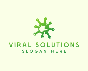 Virology - Virus Pandemic Disease logo design