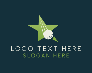 Ball - Golf Ball Star logo design