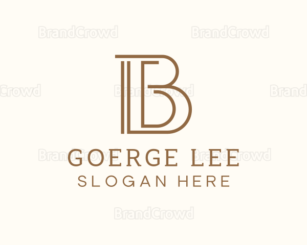 Minimalist Business Letter B Logo
