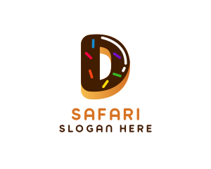 Cafe - Donut Bakery Dessert Letter D logo design