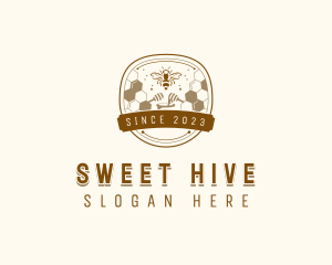 Honeycomb - Bee Honeycomb Honey logo design