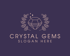 Crystal Leaf Boutique logo design