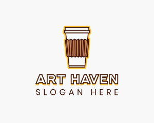 Cafe Coffee Cup logo design