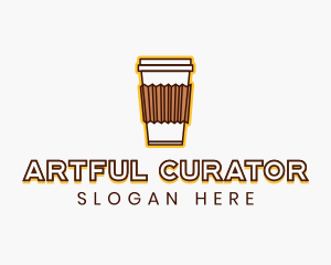 Cafe Coffee Cup logo design