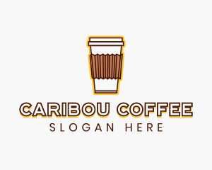 Cafe Coffee Cup logo design