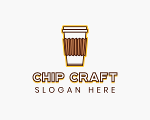 Cafe Coffee Cup logo design