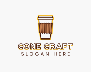 Cafe Coffee Cup logo design