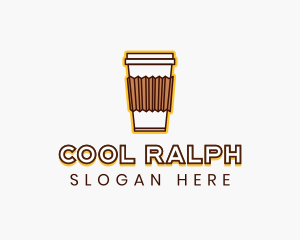 Cafe Coffee Cup logo design