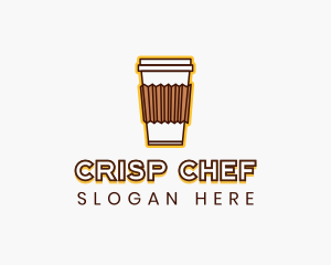 Cafe Coffee Cup logo design