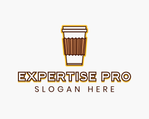 Cafe Coffee Cup logo design