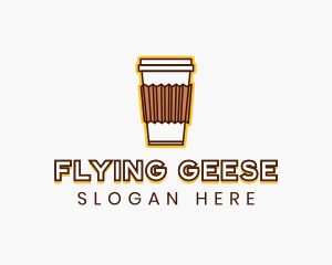 Cafe Coffee Cup logo design