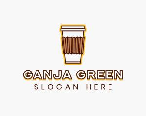 Cafe Coffee Cup logo design