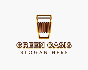 Cafe Coffee Cup logo design