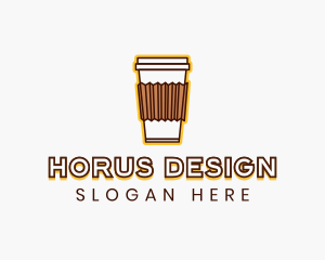 Cafe Coffee Cup logo design