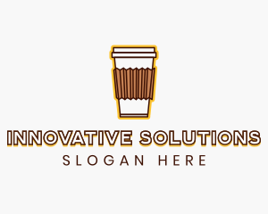 Cafe Coffee Cup logo design