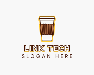 Cafe Coffee Cup logo design