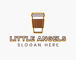 Cafe Coffee Cup logo design