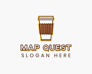 Cafe Coffee Cup logo design