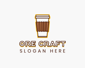 Cafe Coffee Cup logo design