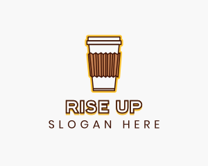 Cafe Coffee Cup logo design