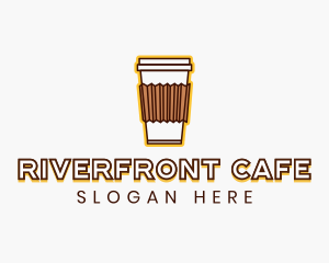 Cafe Coffee Cup logo design