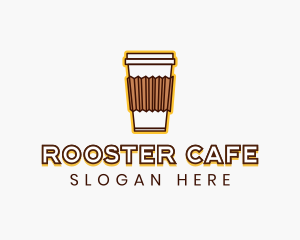 Cafe Coffee Cup logo design