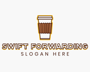 Cafe Coffee Cup logo design