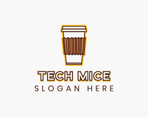 Cafe Coffee Cup logo design