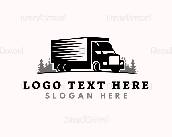 Logistic Truck Transport Logo